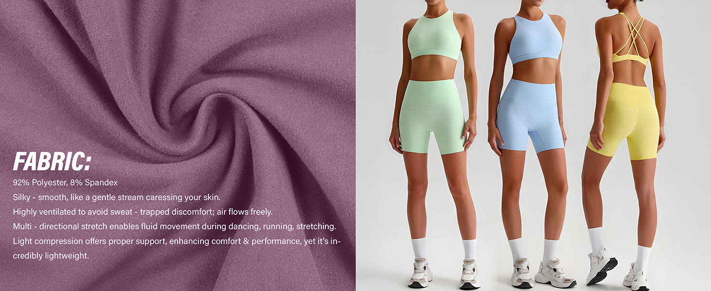 Blisset 3 Pack Women's Active Shorts
