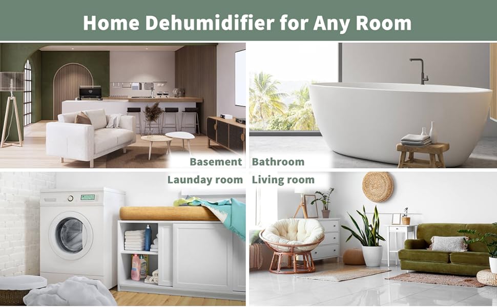Uhome Dehumidifier 150 Pints with Pump for space up to