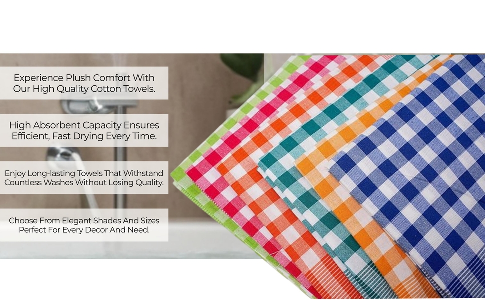 Cotton towels for bath