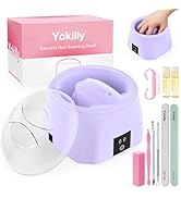 Yokilly Nail Soaking Bowl Heated: 50% Faster Nail Soak off Bowl for Women Nail Beginner - Electri...
