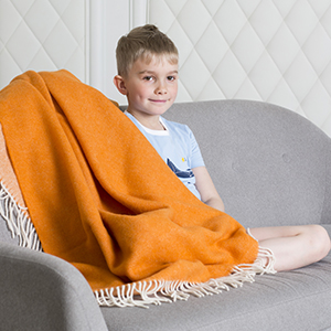 Boy with a blanket
