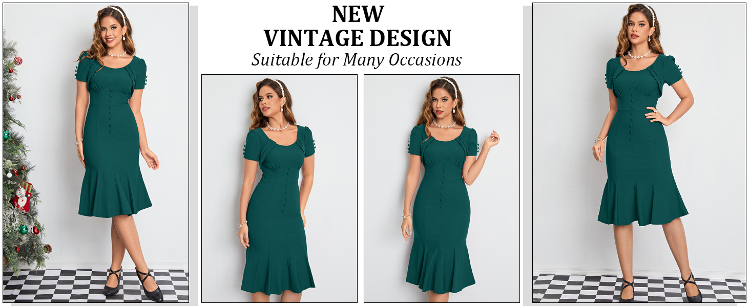 muxxn 1950's retro dress