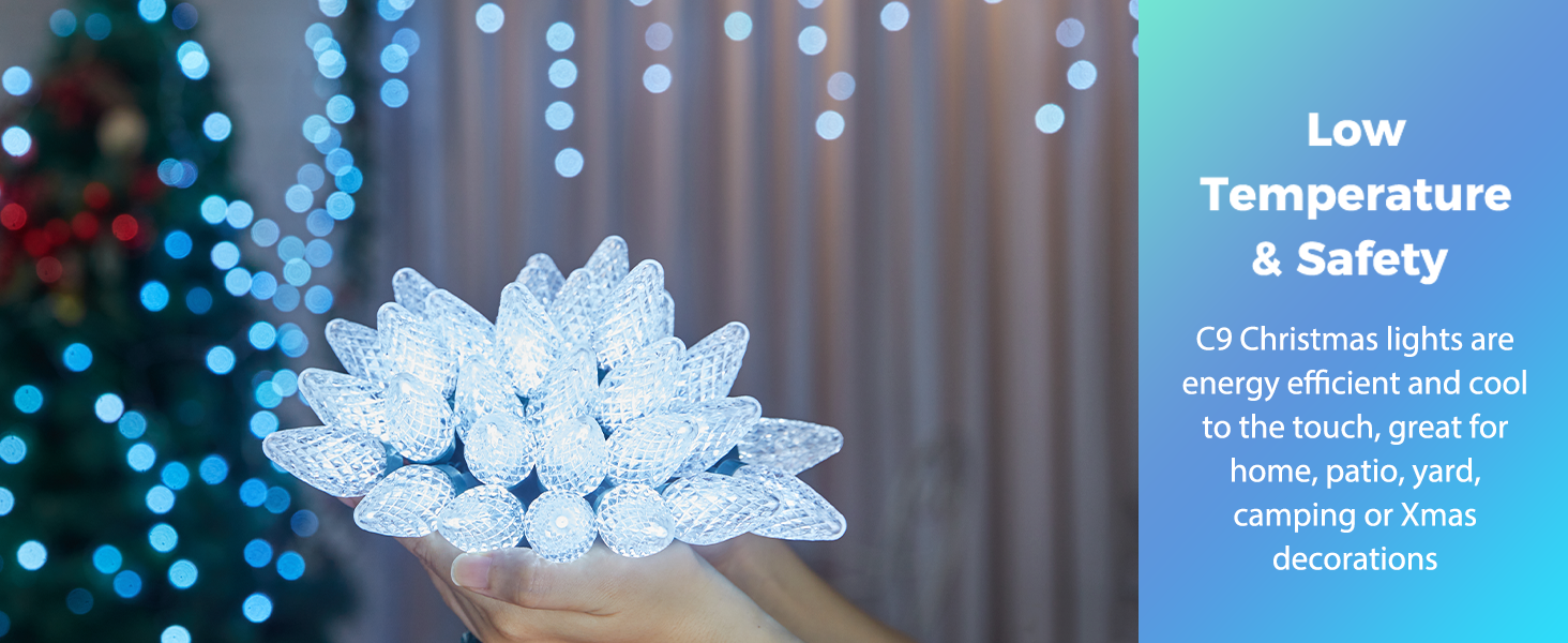 Versatile C9 LED Christmas Lights Outdoor