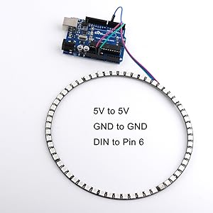 Amazon.com: DIYmall 60 Bits RGB LED Rings 60 X WS2812B 5050 Rings Lamp ...