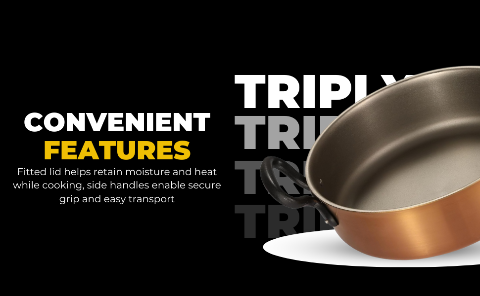 SPN-E2FA Triply Steel cookware