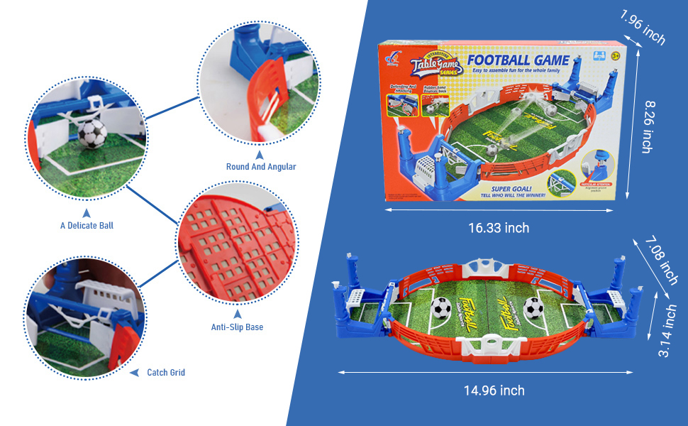 Offfay Mini Tabletop Football Game, Football Table Interactive Game