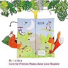 baby books baby toddler toys animal tails books teether teething toys book crinkle soft cloth books