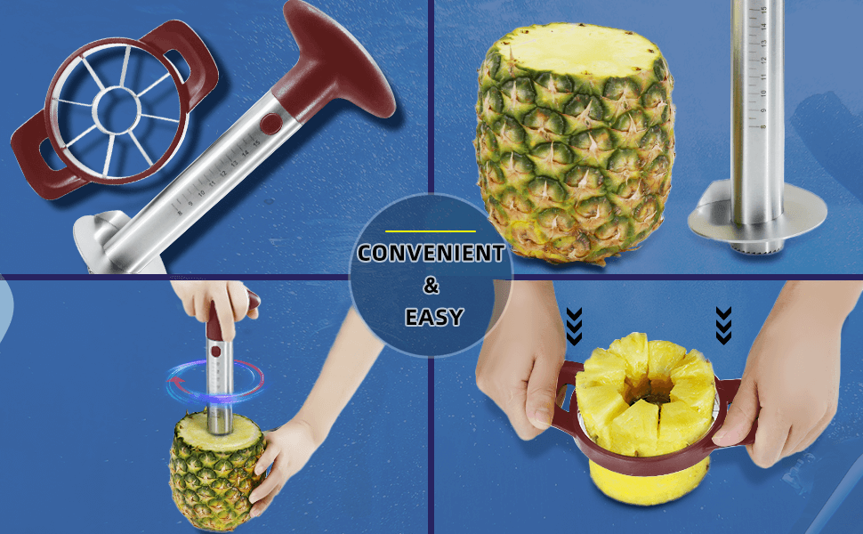 Newness Pineapple Corer and Slicer Tool, Durable Pineapple