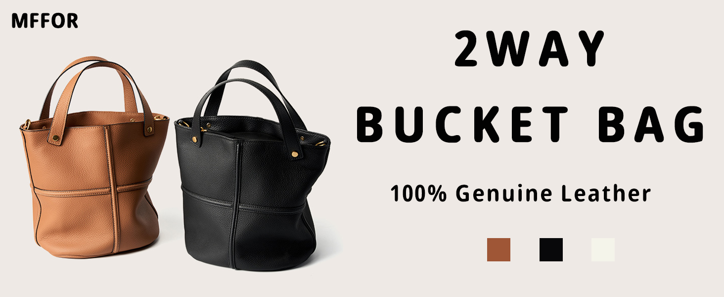 MFFOR Women's Shoulder Bag, High Quality Genuine Leather, 2-Way Handbag, Lightweight, Large Capacity, High Visibility, Casual, Simple, Stylish, Crossbody Wear, Handheld, Popular, Commuting to Work