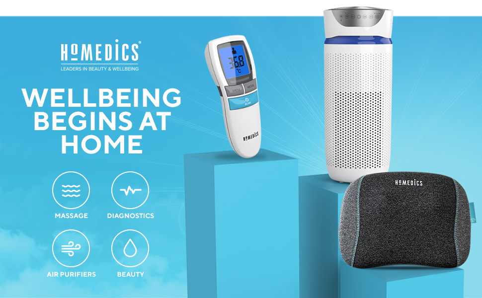 HoMedics Fingertip Pulse Oximeter Measures Oxygen Saturation, Pulse