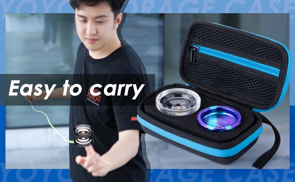 MAGICYOYO Yoyo Case Yoyo Storage Box, Portable Yoyo Carrying Bag with