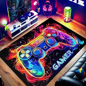 gaming rugs in a variety of fun designs