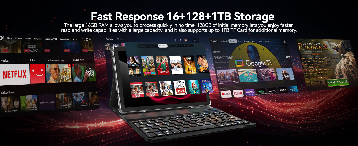 Tablet with keyboard
