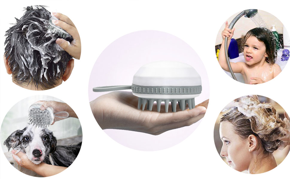 silicone scalp massager shampoo brush hair scrubber styling tools & appliances growth head scrub 