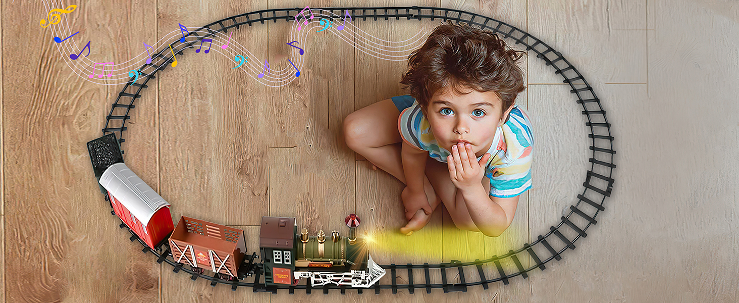 Train Playset Interactive Toy Steam