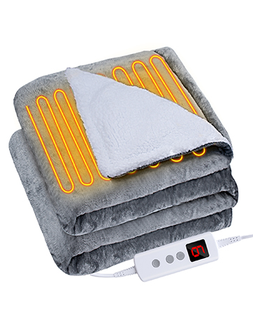 Amazon | SIWENGDE 電気毛布 掛け敷き兼用 160*80cm 電気
