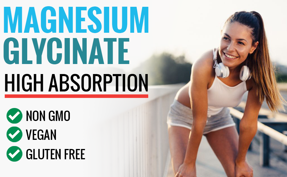magnesium glycinate high absorption non gmo vegan vegetarian non gmo free easy to swallow
