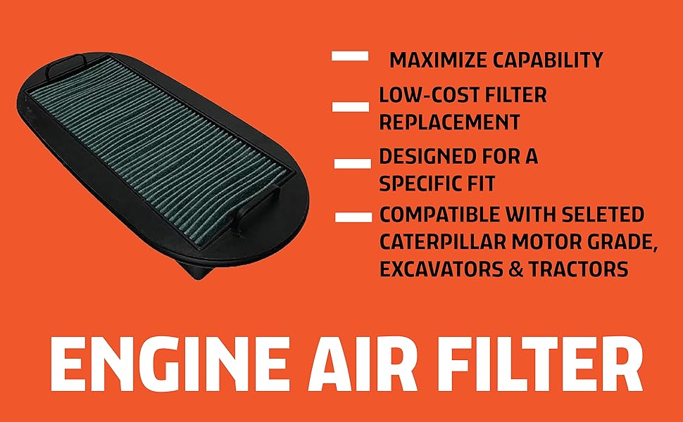 Engine Air Filter Replacement Compatible with Select