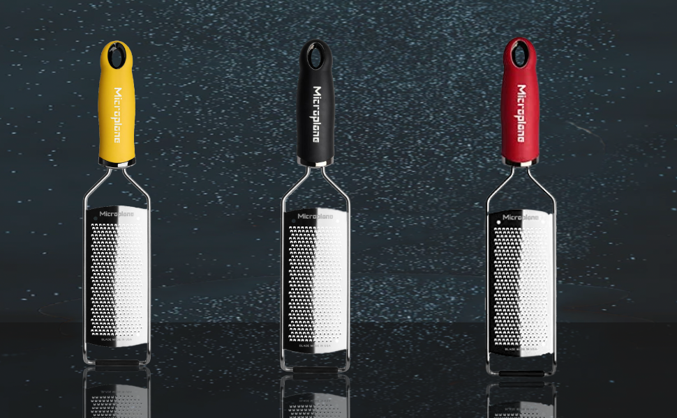 Microplane Gourmet Series Fine Grater Microplaner Yellow Black Red