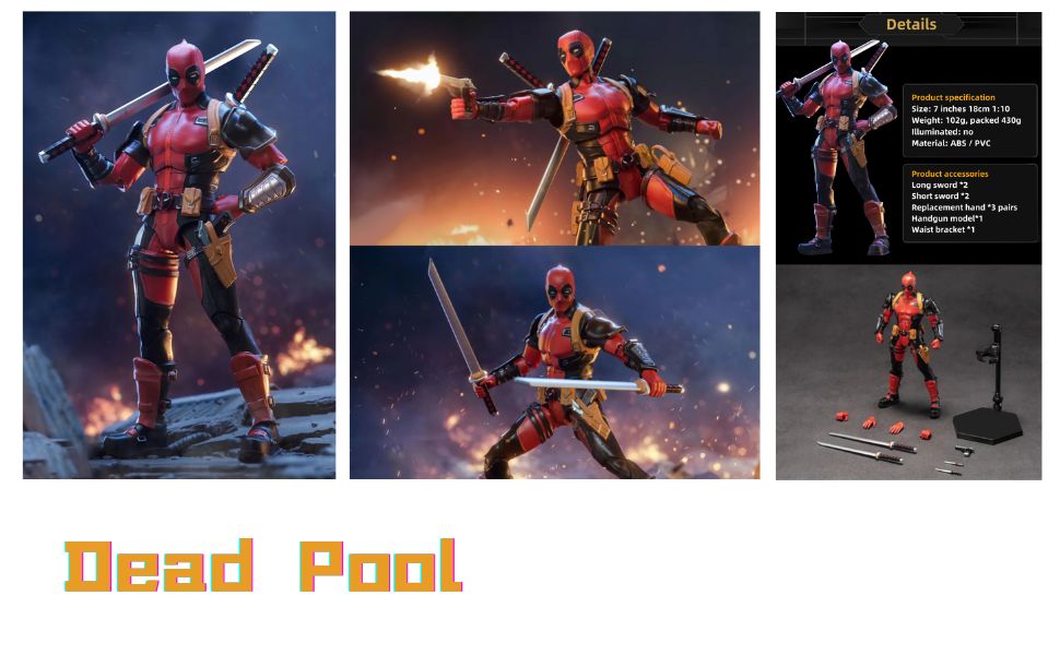 7inch Deadpool Avengers Model PVC Action Figure Collections Toys günstig  kaufen — Preis, kostenloser Versand, echte Bewertungen mit Fotos — Joom