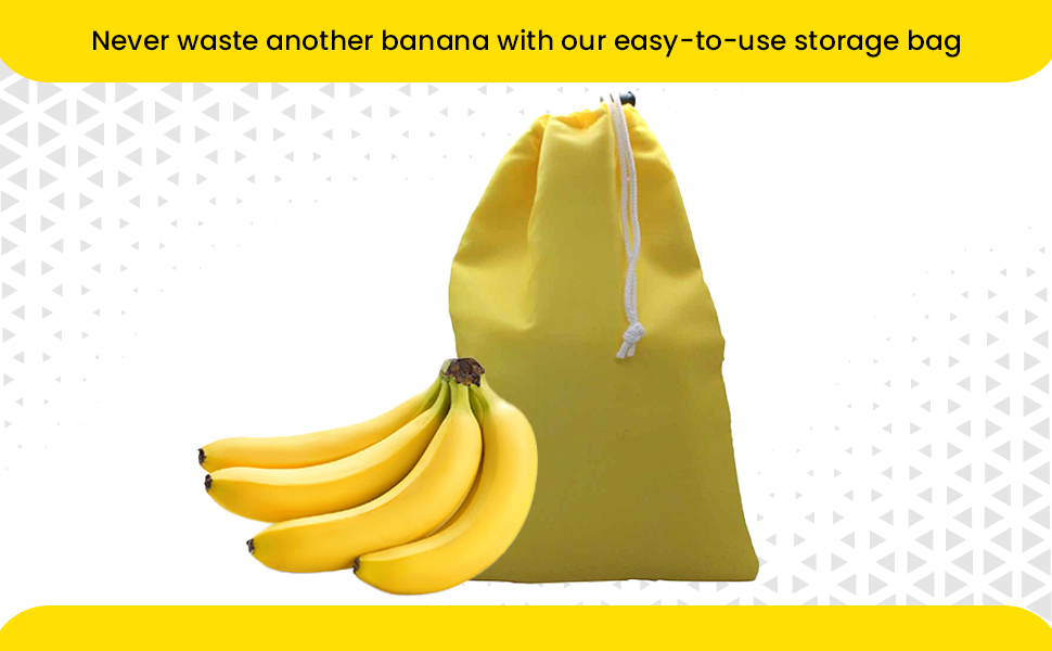 Gadgetime USA Banana Drawstring Preserve Bag to Keep