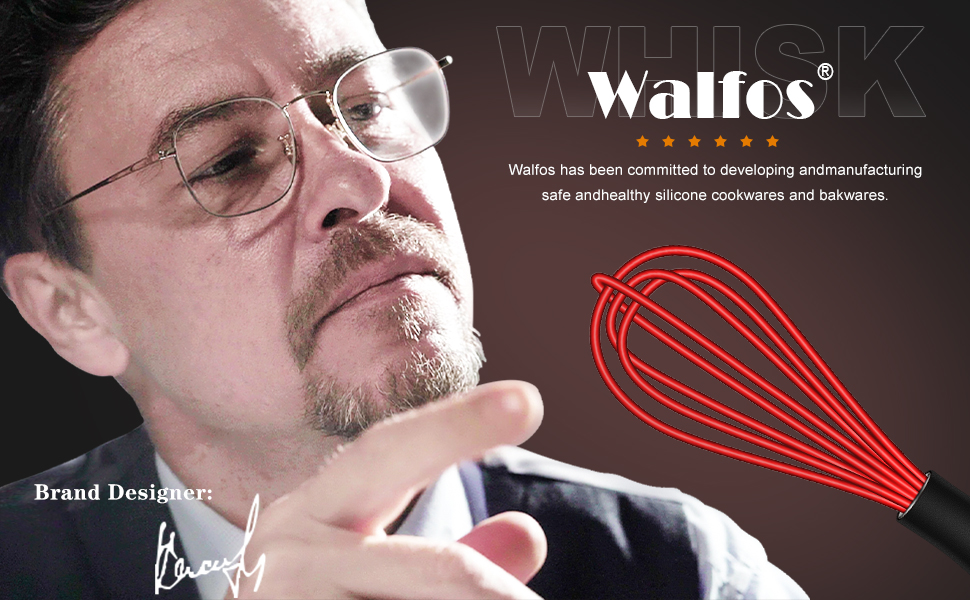 Whisk small, Walfos mini Whisk for Cooking & BakingNon