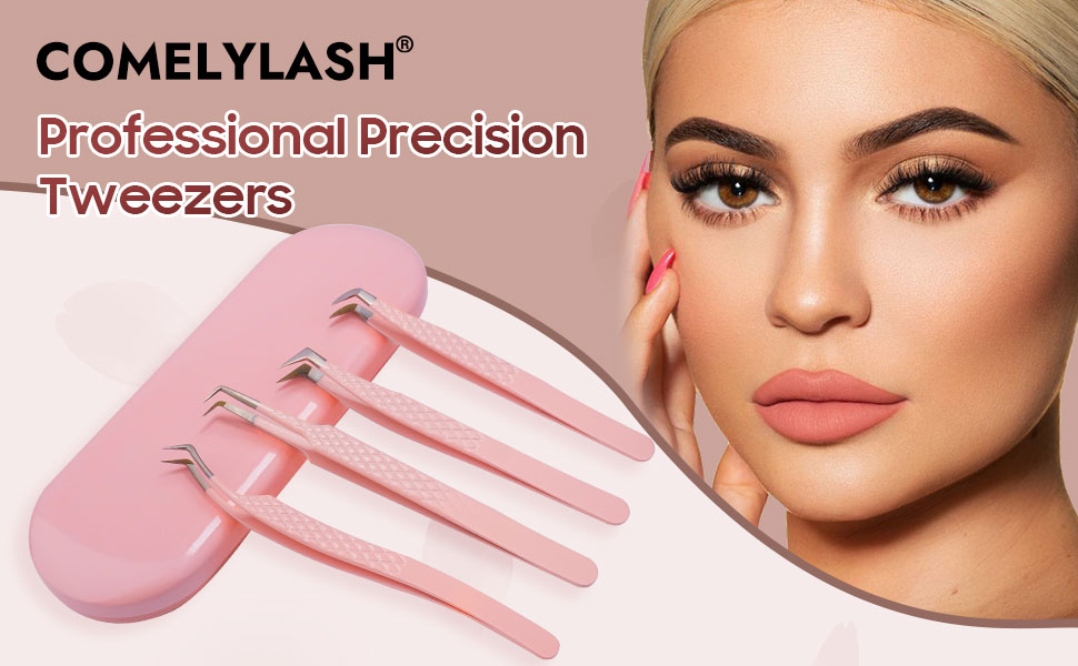 Fiber Tip Lash Tweezers for Eyelash Extensions
