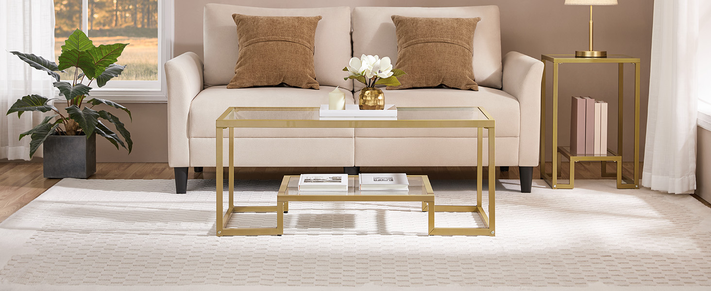 gold coffee table