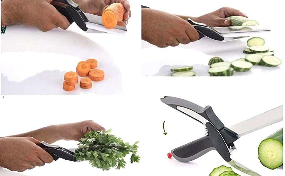 SHREEGUN VILLA Smart Clever Cutter,Kitchen Knife,Food Chopper Fruit and
