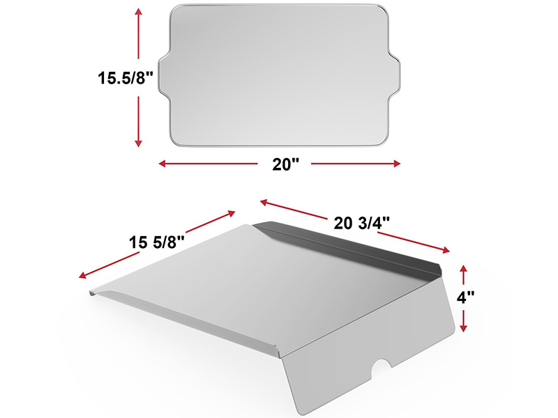 BAC780 Drip Pan Heat Baffle and BAC520 Drip Tray Liner for