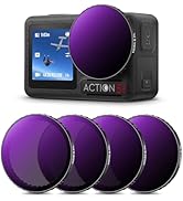 K&F Concept Snap-on ND8&PL+ ND16&PL+ ND32&PL+ ND64&PL Filter Set for DJI Osmo Action 5 PRO/DJI Os...