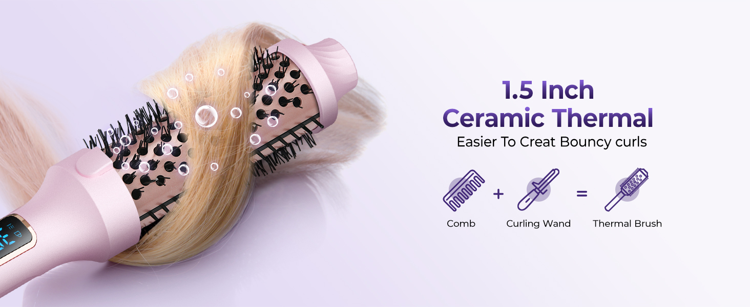 Combines curling wand with comb making it multifunctional