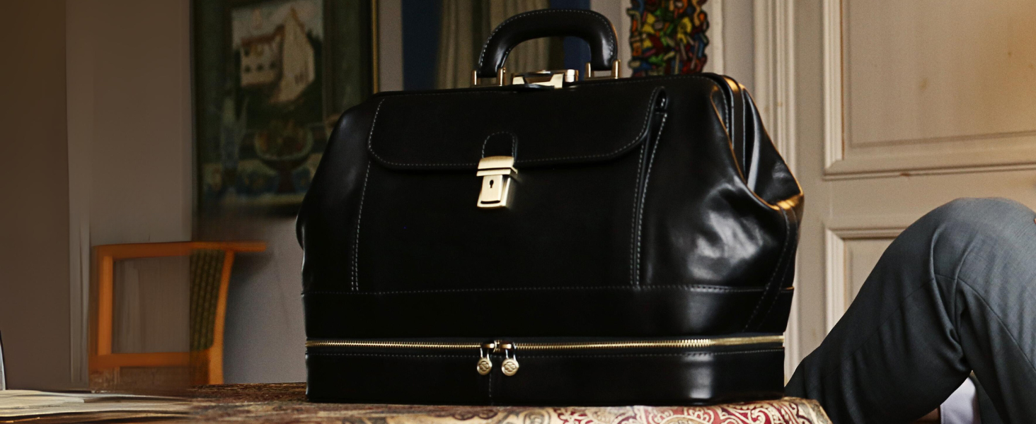 leather doctor bag vintage leather medical bag classic leather doctor's bag full-grain leather
