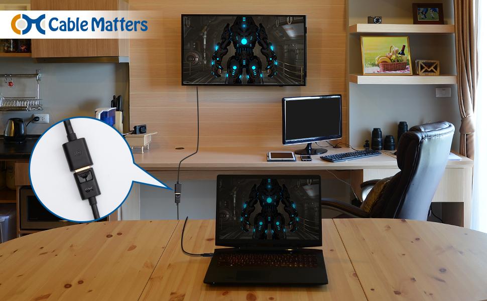 Amazon Cable Matters DisplayPort 延長ケーブル 1.8m DisplayPort 1.4 8K 60Hz