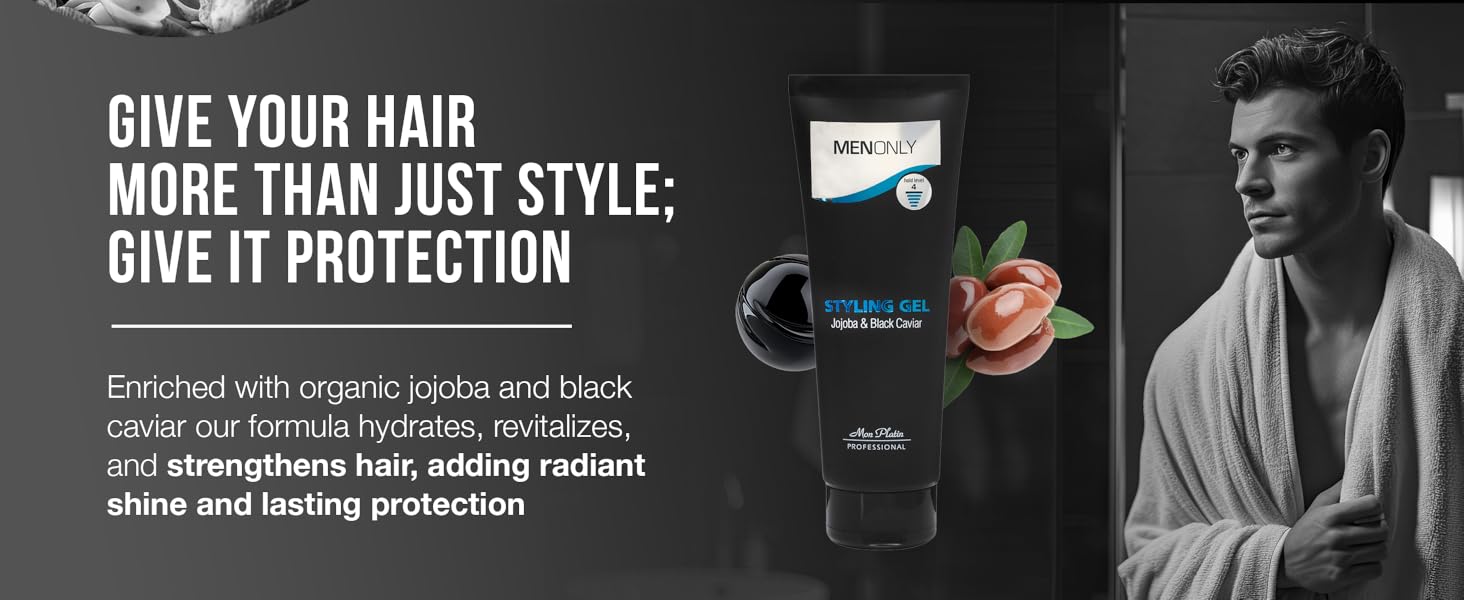 Lightweight gel formula doesn't weigh hair down or cause stiffness.