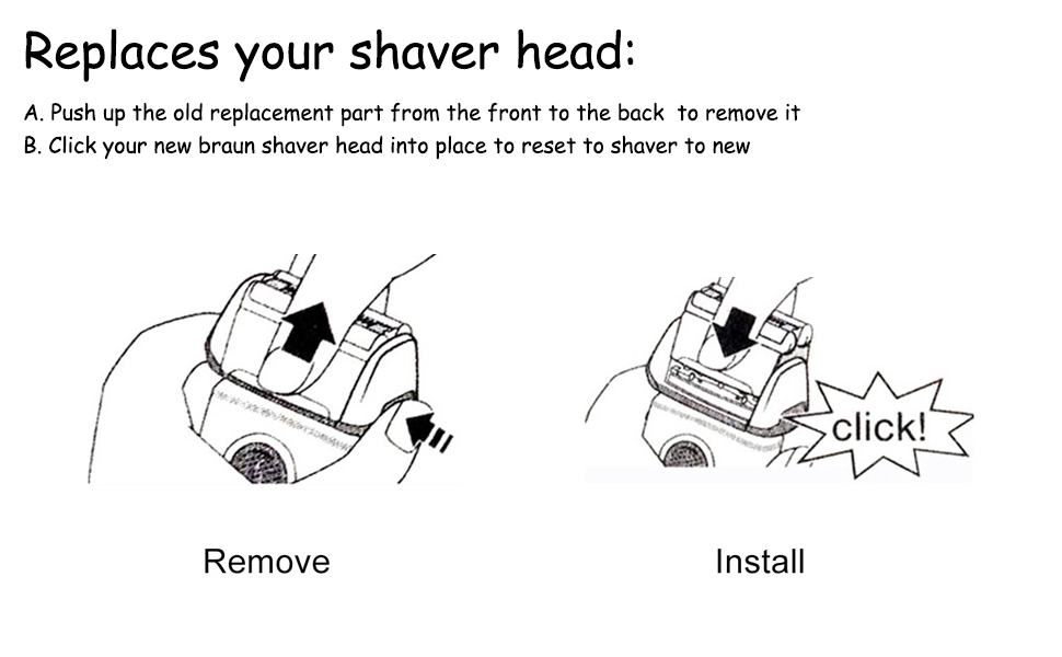for braun 790cc replacement head,for braun 70b replacement head,for braun series 7 replacement blade