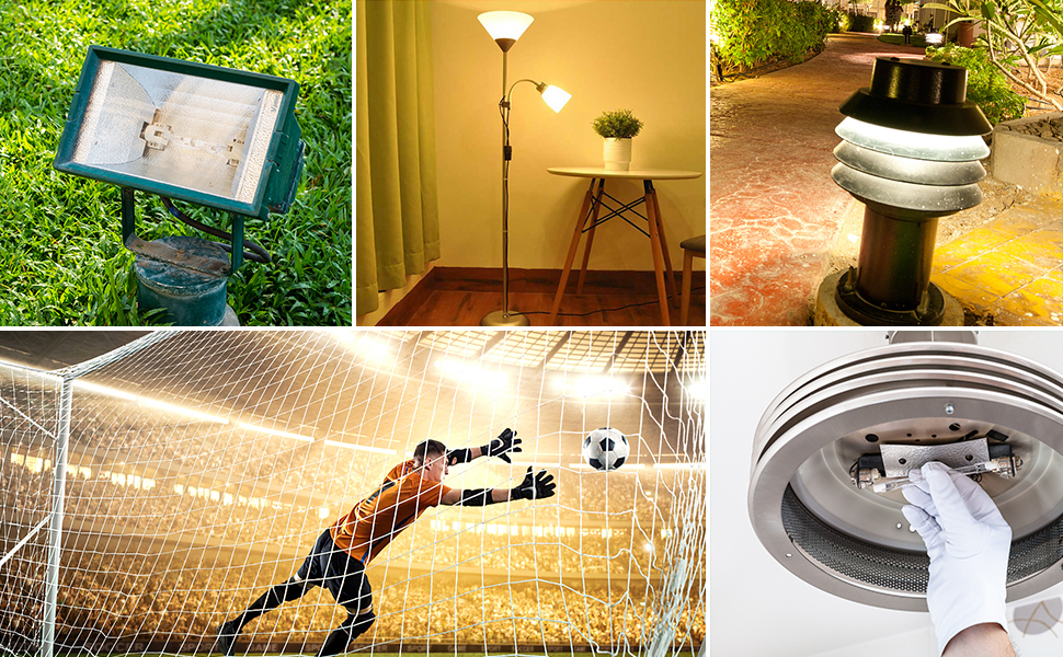 Lot De 5 R7S Ampoule Halogène 118mm 200W 230V, Tige Halogène R7S 118mm, Ampoule Halogène R7s Lampe Tige Halogène Dimmable Pour Spot De Bâtiment, Eclairage Paysage De Travail, Eclairage Salon [Classe é 19 R7S 230V 200W