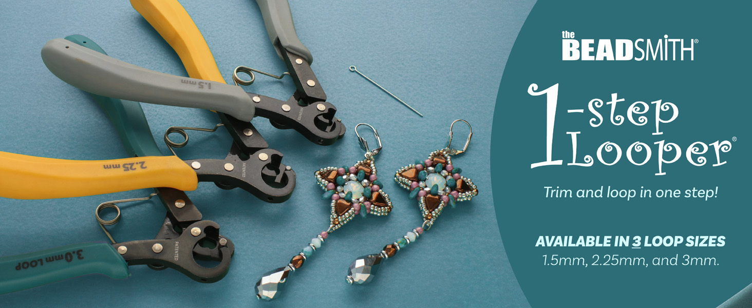 The Beadsmith 1-Step Looper allows you to trim and create perfect consistent loops.