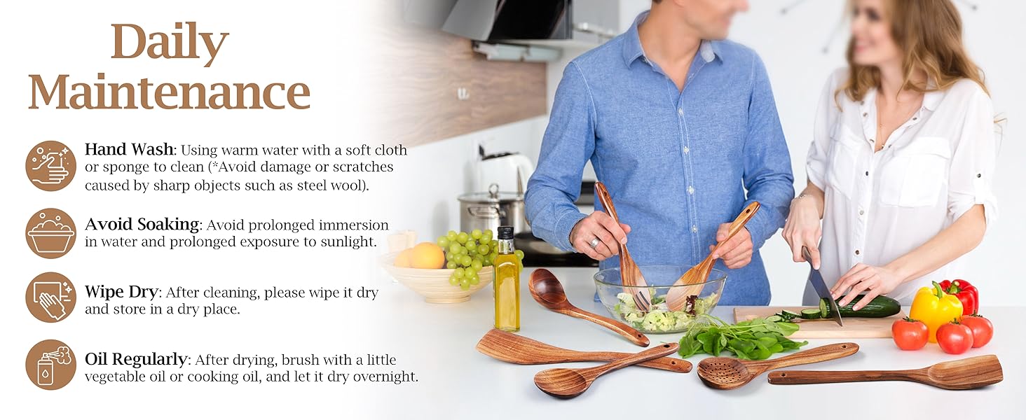 Wooden Spoons for Cooking