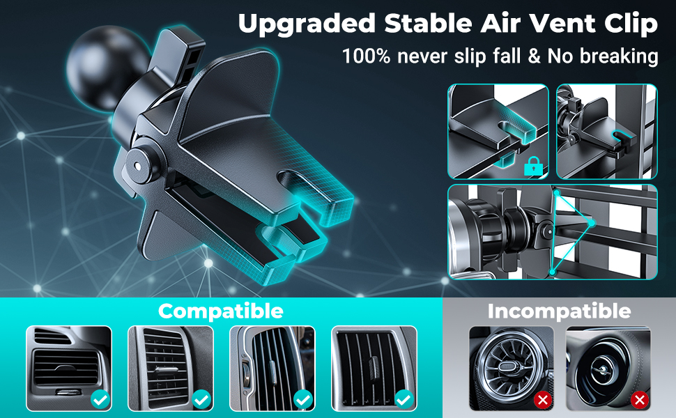 Hinyx Wireless Car Charger 15W Car Phone Holder Wireless Charger