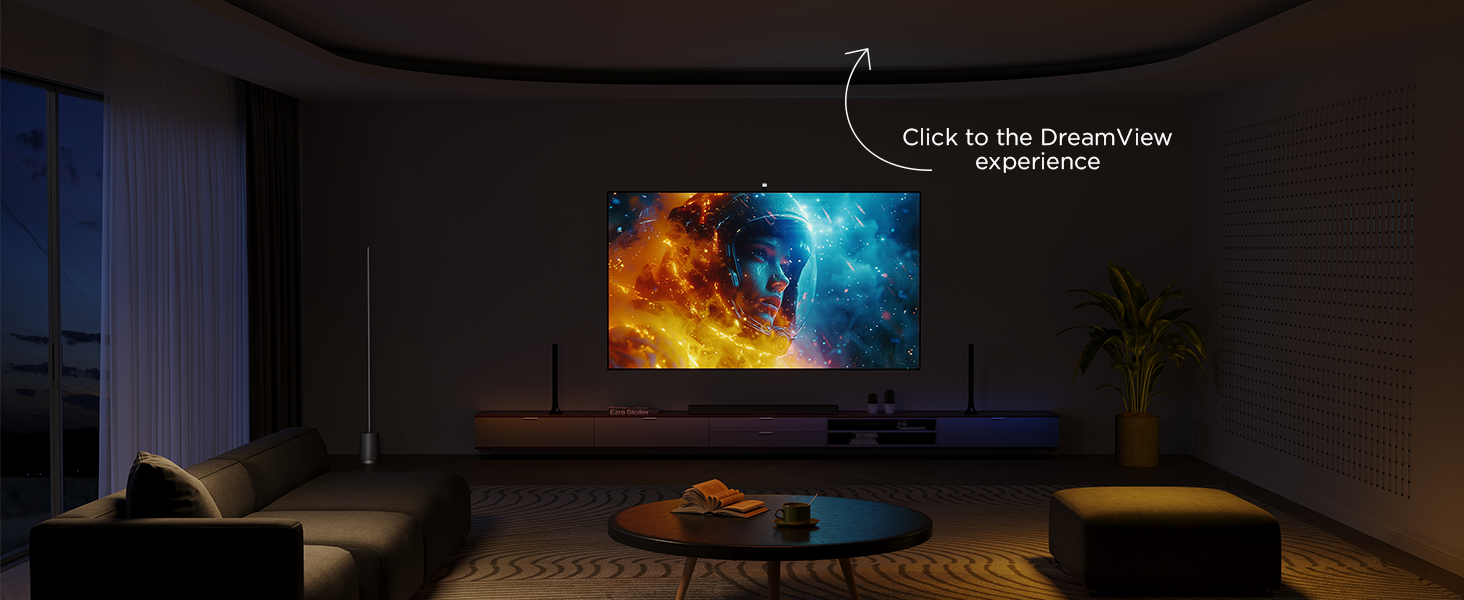 Govee TV Backlight 3 Lite Kit, 11.8ft RGBICW Wi-Fi TV LED Strip Light with Camera and 15 Inches Smart Light Bars with Double Light Beads, LED Lights for 55-65in TVs - Works with Alexa & Google Home 13 dream view H605A-OFF