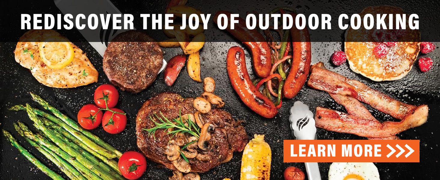 An inviting outdoor kitchen with a grill and fresh produce, celebrating cooking in nature.