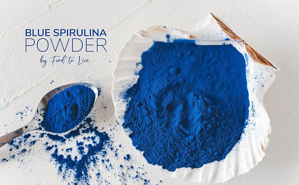 Food to Live Blue Spirulina Powder, 4 Ounces — Pure Raw