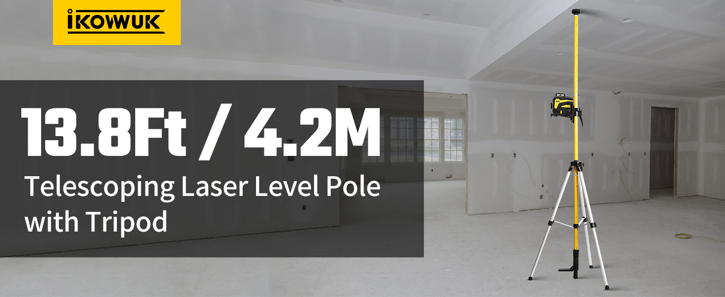 laser level pole