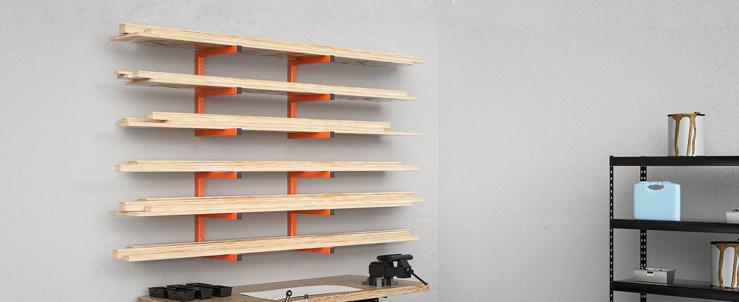 wall lumber rack heavy duty lumber rack