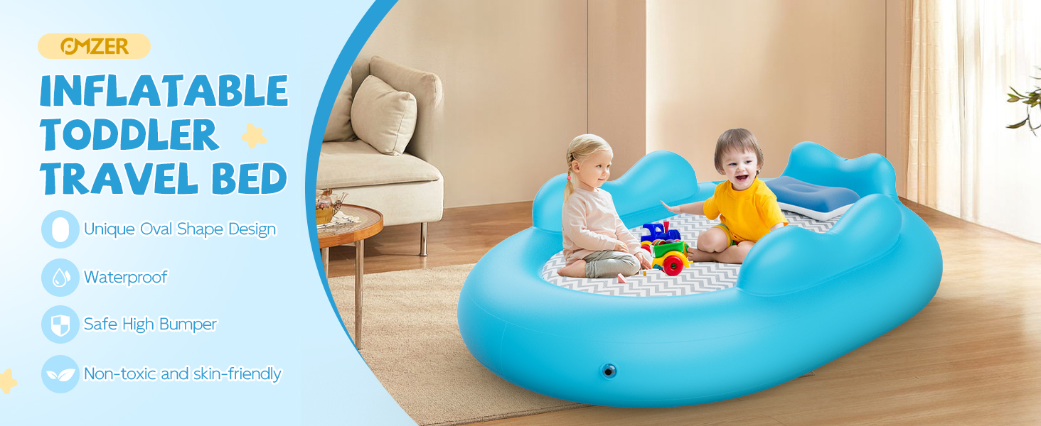 OMZER inflatable toddler travel bed