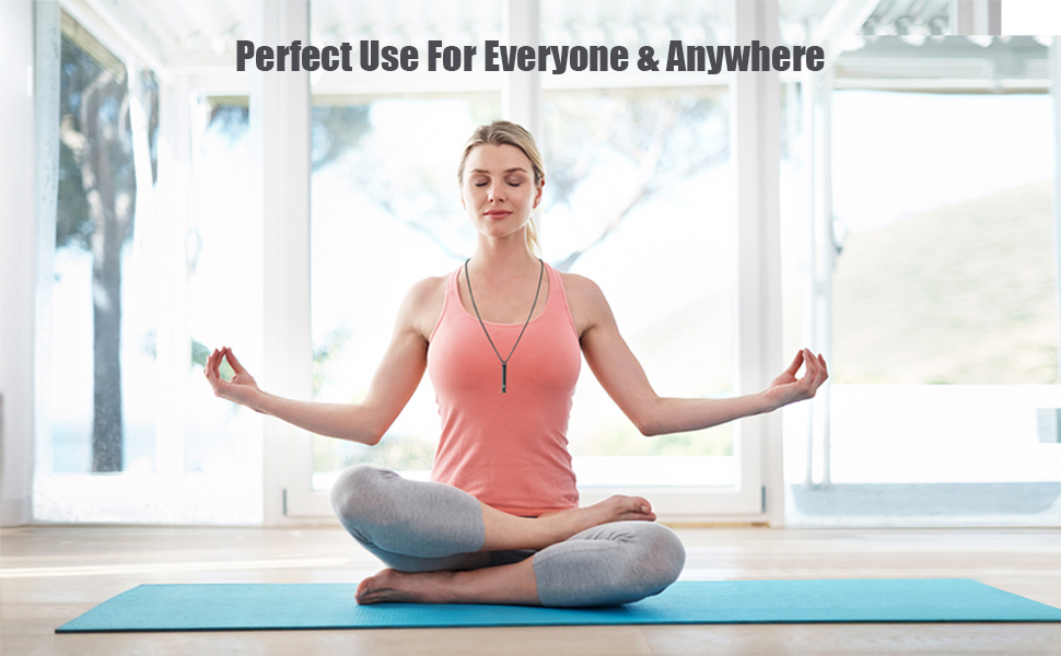 ASGEM Anxiety Breathing Necklace Anxiety Bracelet Stress Relief Mindful Meditation Depression