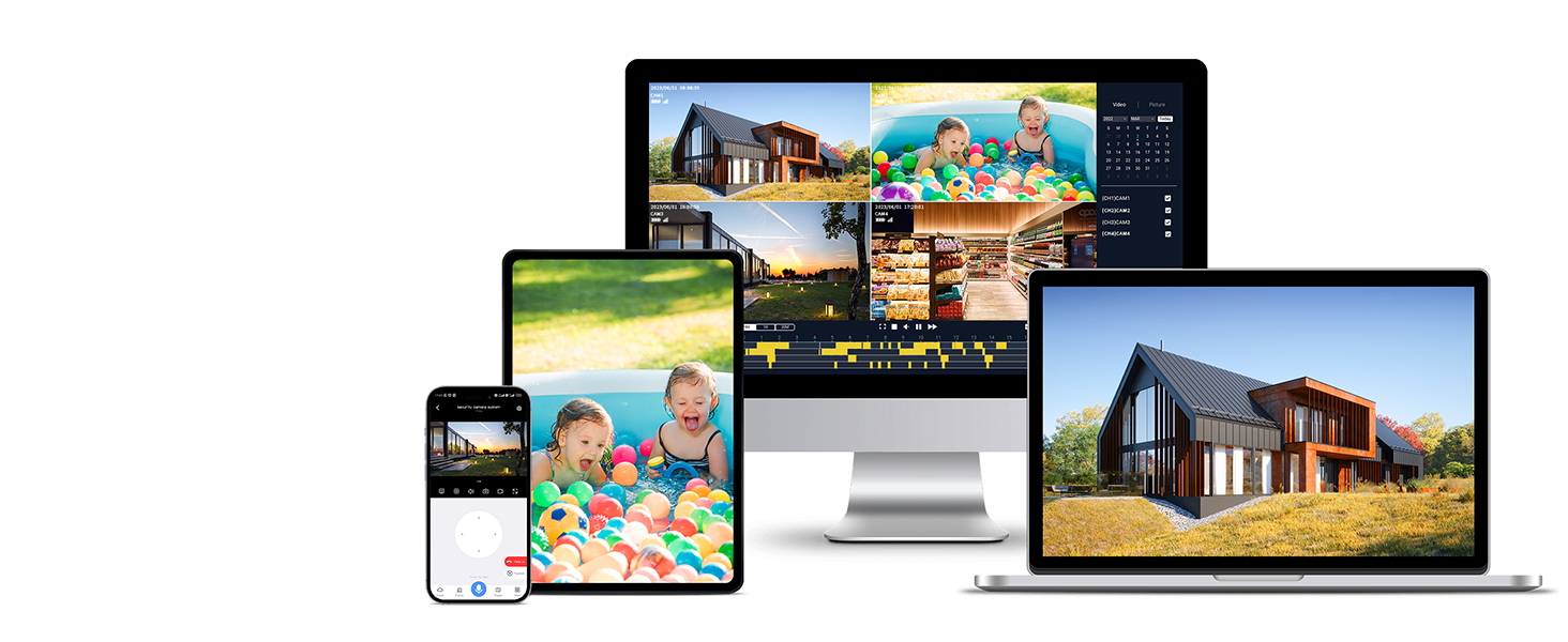 WIRED CAMERA SYSTEM FOR HOME OUTDOOR