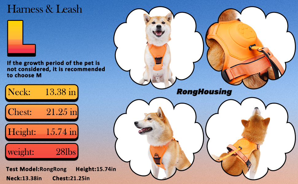 Dog Harness and Retractable Leash No Pull Dog Harness