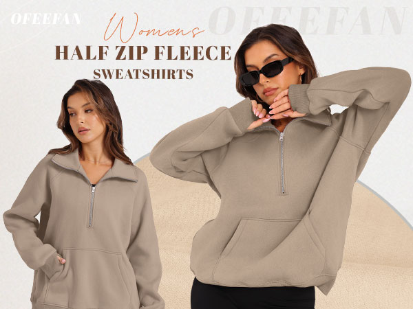 トップス nouw. \"Drawn sweat\" Brown 2024 A/W 3rd Hoodie for Women 2024,Womens Long Sleeve Shirts 2024 Solid